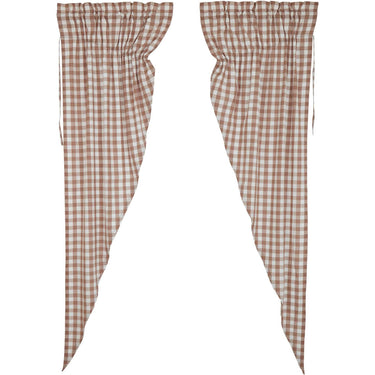 Annie Buffalo Portabella Check Prairie Long Panel Set of 2 84x36x18 VHC Brands - The Fox Decor